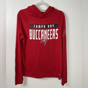 Zubaz NFL Tampa‎ Bay Buccaneers Mens Lightweight Solid Hoodie Size Small NWT